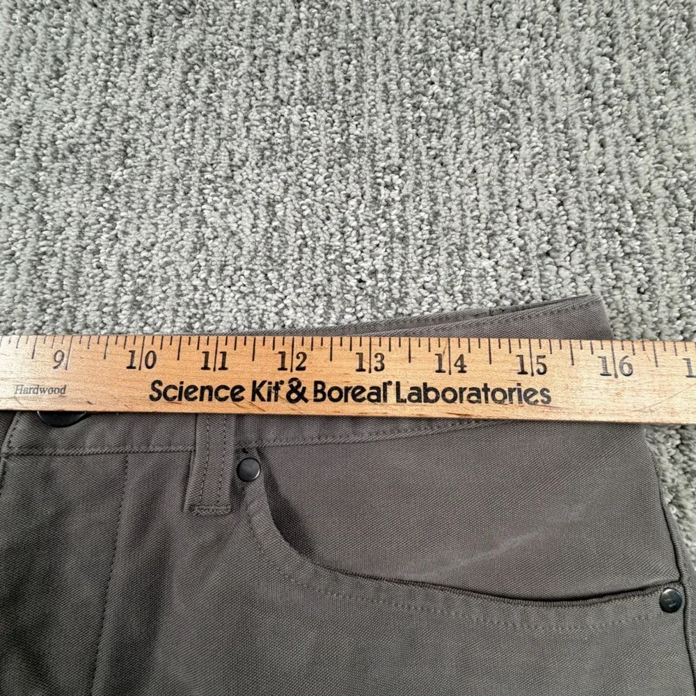 Lululemon ABC Pants Mens 31*Grey Brown Slim Canvas Fit‎ 5-Pocket Trousers